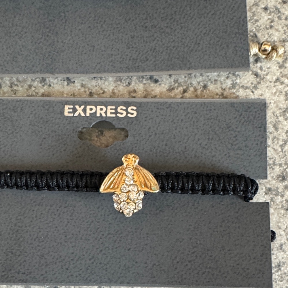 Express Gold and Black Bracelet Duo with Turquoise Detail - Picture 3 of 4